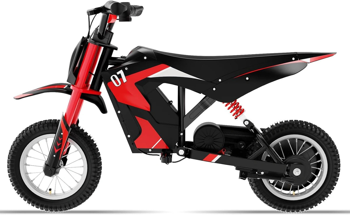 EVERCROSS MOTO EV12M Elektrische motorfiets, 300 W motor en accu met 36 V, 4 Ah, 3 snelheidsmodi, motorcross-avontuur met banden van 12 inch