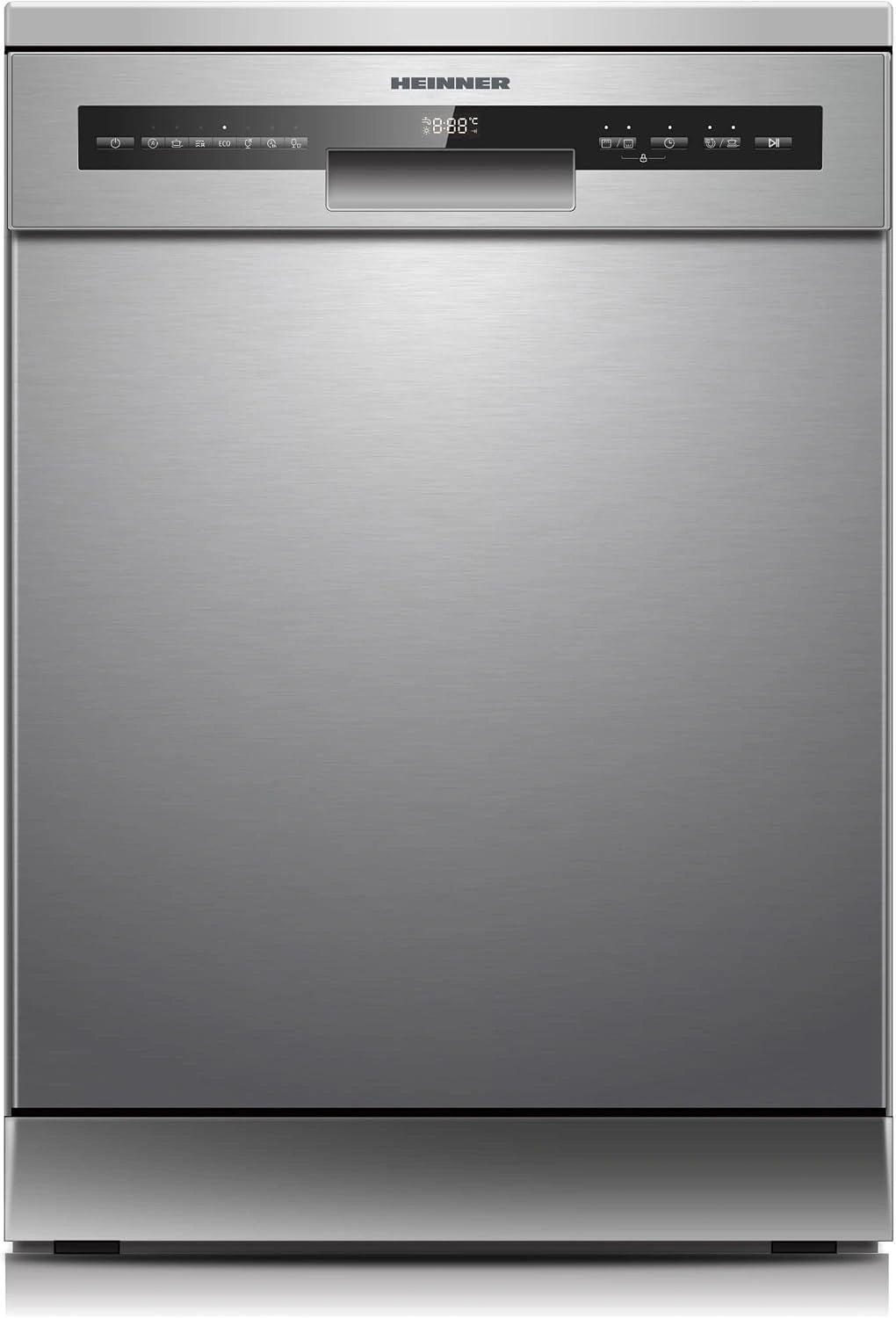 Vaatwasser 60 cm Vrijstaand Wit, 14 Couverts, 7 Programma's, Energieklasse D, LED scherm, AquaStop & Kinderslot, Verstelbare Bovenmand