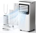 Draagbare airconditioning, 10.000 BTU, 4-in-1, koelt 450 vierkante meter AC, stil, met ventilator en luchtontvochtiger, led-scherm, afstandsbediening