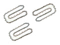 3 x zaagketting 20 cm 1,1 mm 3/8 inch 33 compatibel met Gardena TCS Li-18/20 kettingzaag, zilver