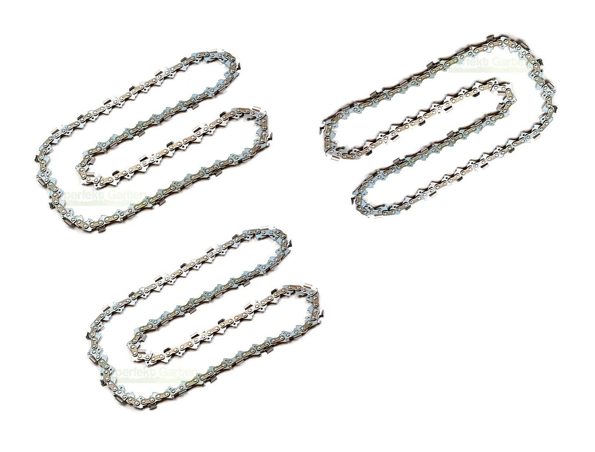 3 x zaagketting 20 cm 1,1 mm 3/8 inch 33 compatibel met Gardena TCS Li-18/20 kettingzaag, zilver