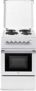 DL554EWP2 Elektrische fornuis met oven, 4 branders 50 x 55 cm, wit, energieklasse A