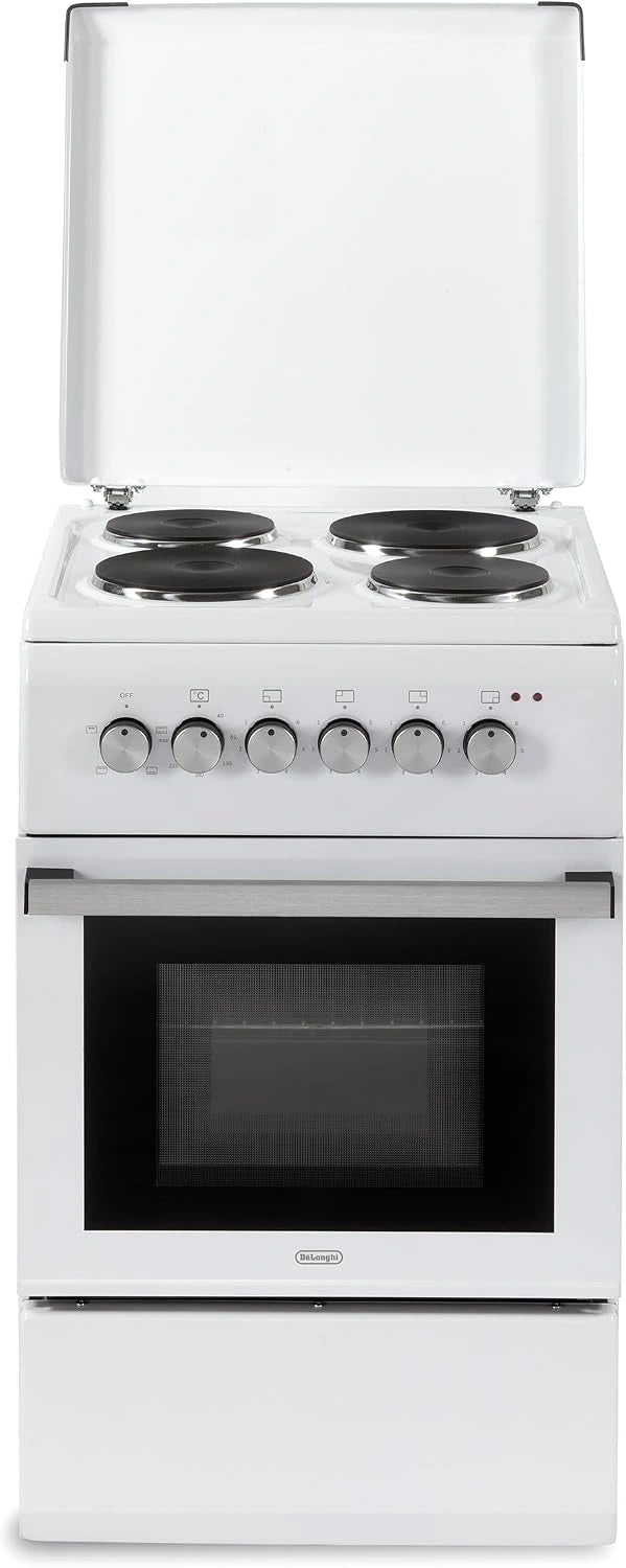 DL554EWP2 Elektrische fornuis met oven, 4 branders 50 x 55 cm, wit, energieklasse A