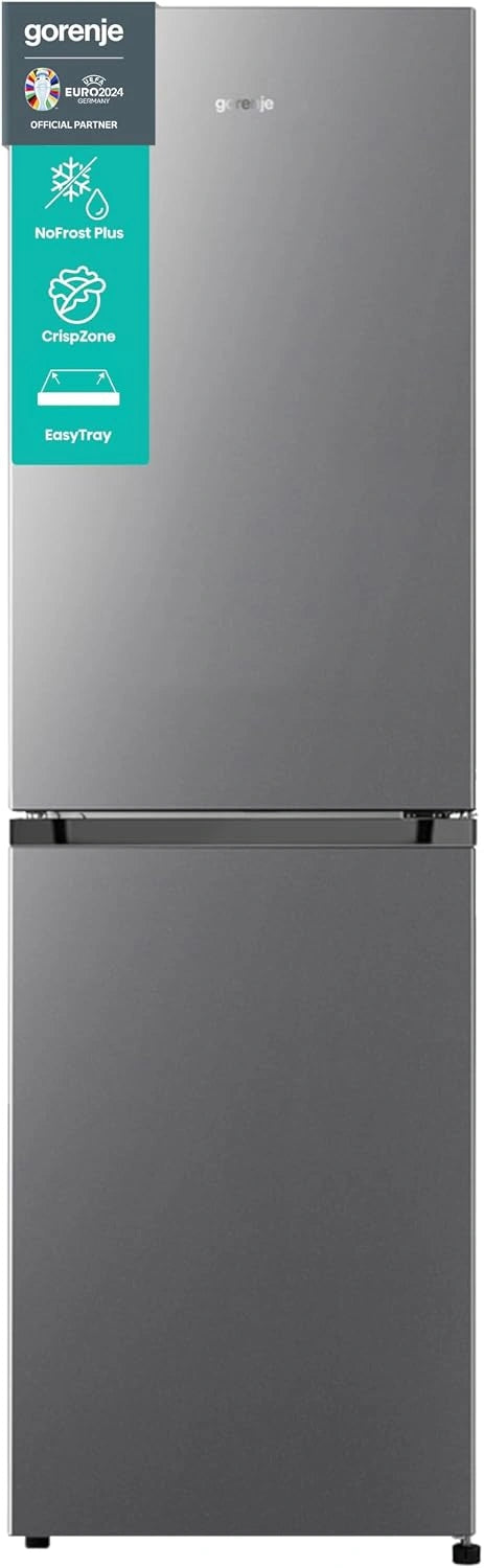 Gorenje NRK 418 ECS4 koel-vriescombinatie/NoFrostPlus/MultiFlow 360°/CrispZone/ 182,4 cm/koelgedeelte 171 l/vriesgedeelte 85 l/41 dB/ 226