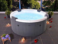 MSpa Denver 2026 Whirlpool met vaste buitenwand, 182 x 182 x 70 cm, led, wifi, 6 personen, gebruik het hele jaar door, winterbestendig