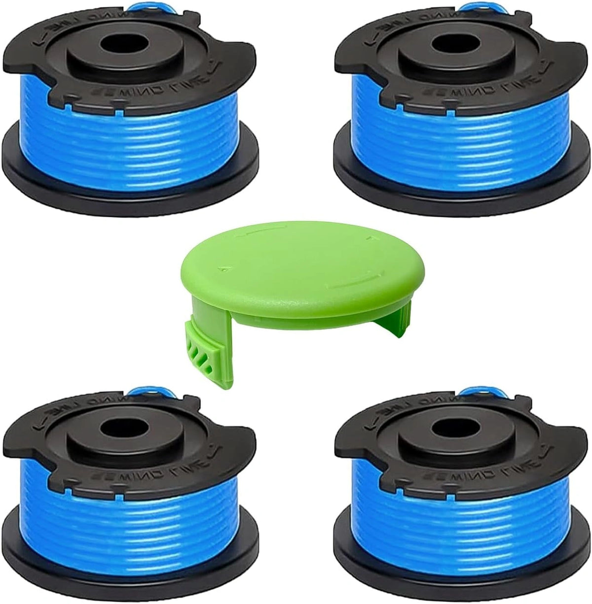 4 stuks reservedraadspoel, draadspoel, grastrimmer, reservespoel voor Greenworks 29252/29092, voor Greenworks 18V/24V/40V/60V/80V