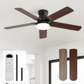 Sofucor 107 cm Plafondventilator met Verlichting en Afstandsbediening, wit