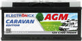 Electronicx AGM Caravan Accu 140Ah 12V Serviceaccu Deep Cycle Camperaccu 140 Ah voor Zonne-energie, Boot, Jacht, Busje, Marine