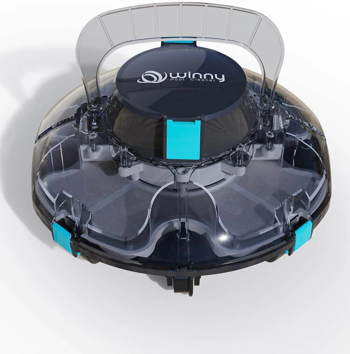 WINNY POOL CLEANER Winny 200 Zwembadrobot, draadloze zwembadzuiger met accu, 75 minuten looptijd, voor opzetzwembaden tot 60 m², dubbele filtratie