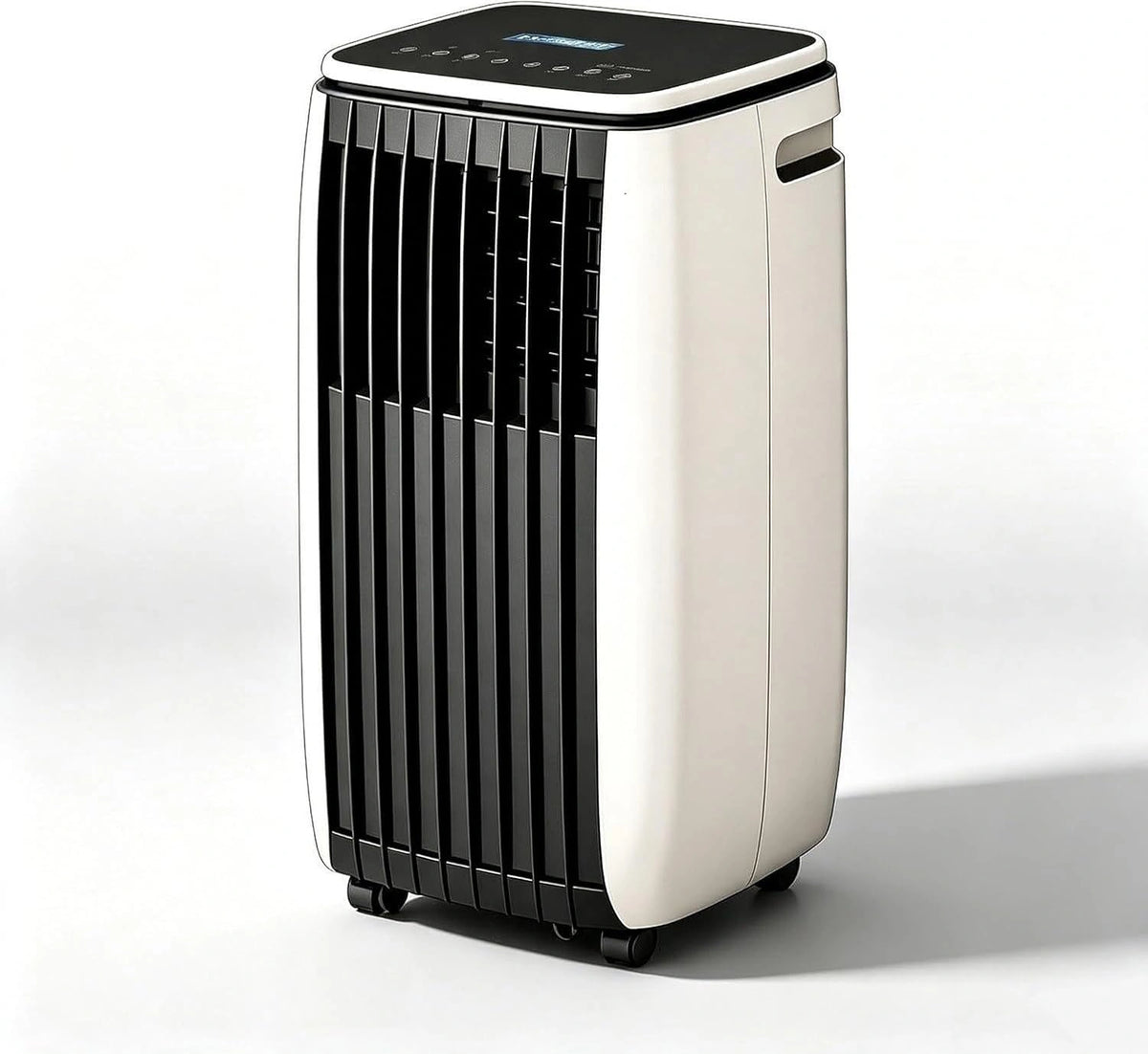 18000 BTU Mobiele Airco Koelen en Verwarmen 2-in-1 Vrijstaand, Airconditioner met Wielen, Het hele jaar door Draagbare Airconditioning Unit, Wit