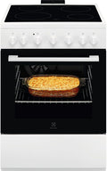 Electrolux LKR620066W Elektrisch fornuis met oven, vrijstaand, 60 x 60 cm, energieklasse A, zwart