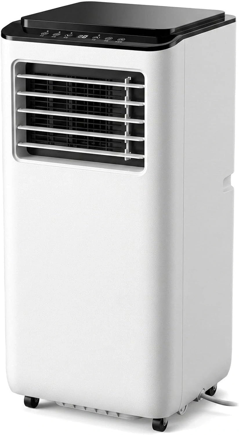 Mobiele airconditioner 14000BTU met Montageset, 2 Ventilatiestanden, Laag Energiegebruik, 24h Timer, Digitaal scherm, Koeling Ventilator voor Woning