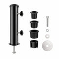 Edelstahl Universal-Sonnenschirmständer mit Reduzierringen (48/38/32 mm) für Strand, Garten und Camping