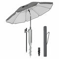 Windfester 3-in-1 Standschirm Set 180 cm Anthrazit mit UV50+ Schutz, Höhenverstellbar & Neigbar