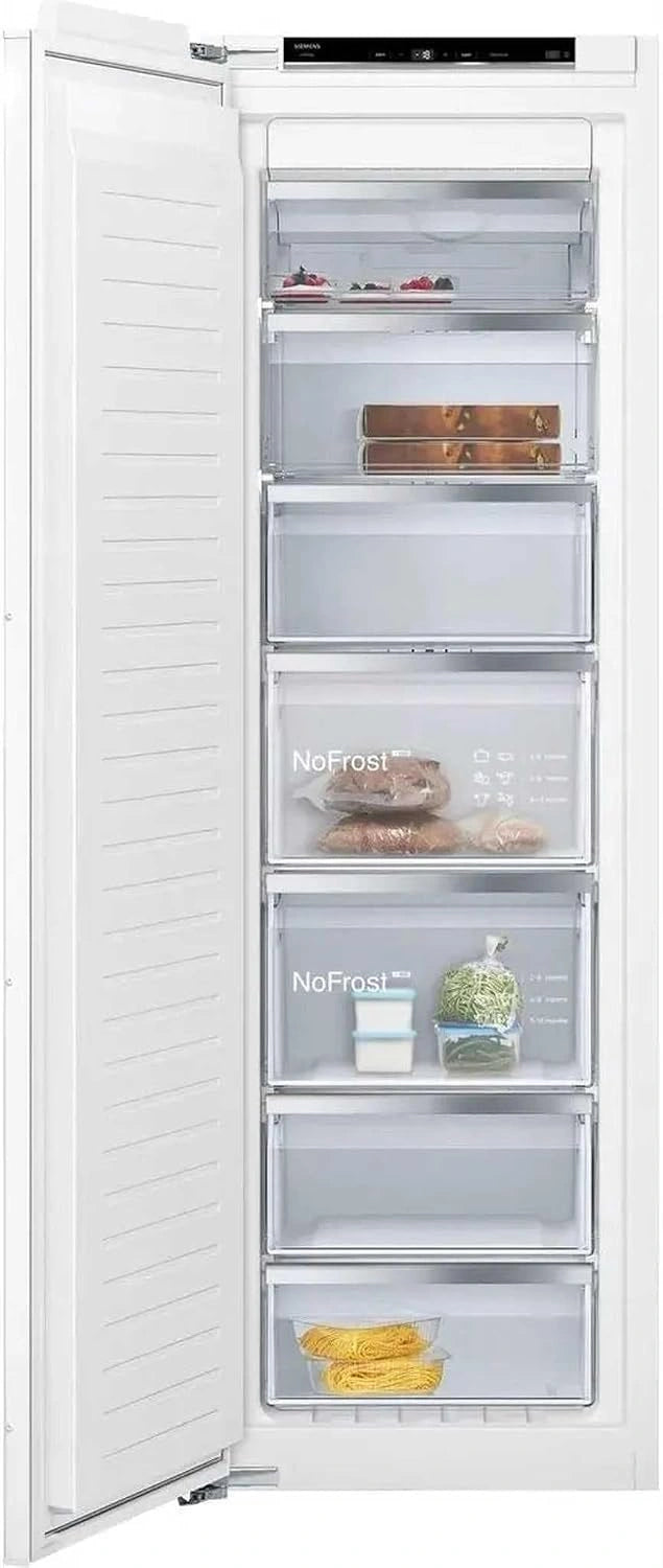 SIEMENS GI81NACE0 iQ500 Inbouw-vrieskast, plat scharnier met zachte sluiting, 177,2 x 55,8 cm, 212 l vriezen, noFrost, nooit meer ontdooien
