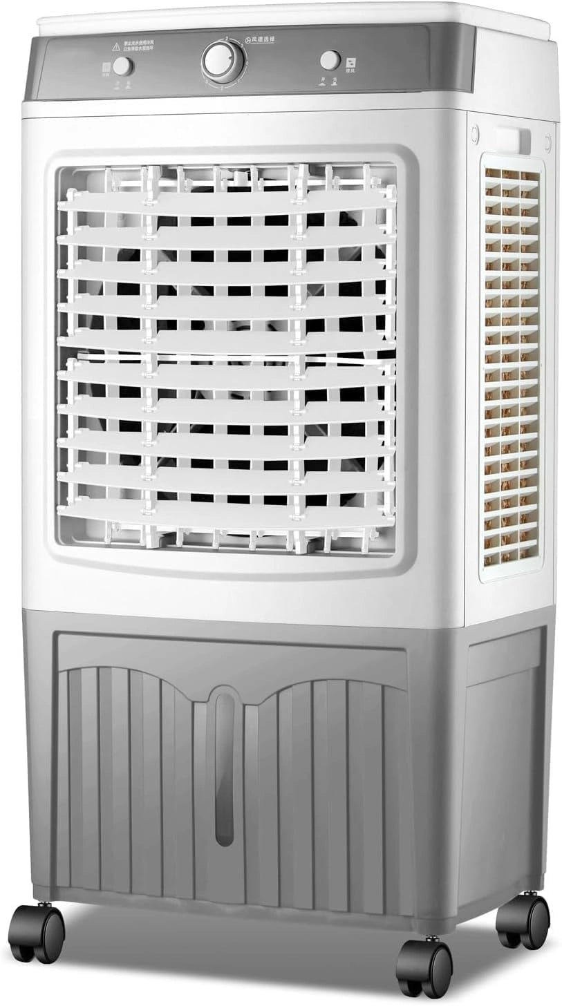 Verdampingskoeler met 40 liter watertank, 120 graden oscillatie, 3 modi en snelheden, 7-uurs timer