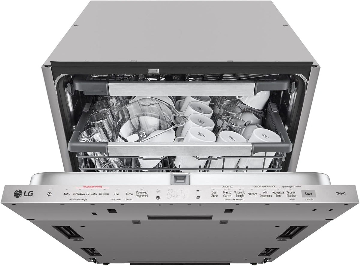 DB597TXS inbouw-vaatwasser, 14 couverts, volledig inklapbaar, energieklasse A, wit