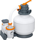Bestway 5678 liter/1500gal zandfilter, zilver