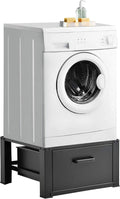 Wasmachine sokkel verhoger met lade 63x54x31 tot 150 kg zwart