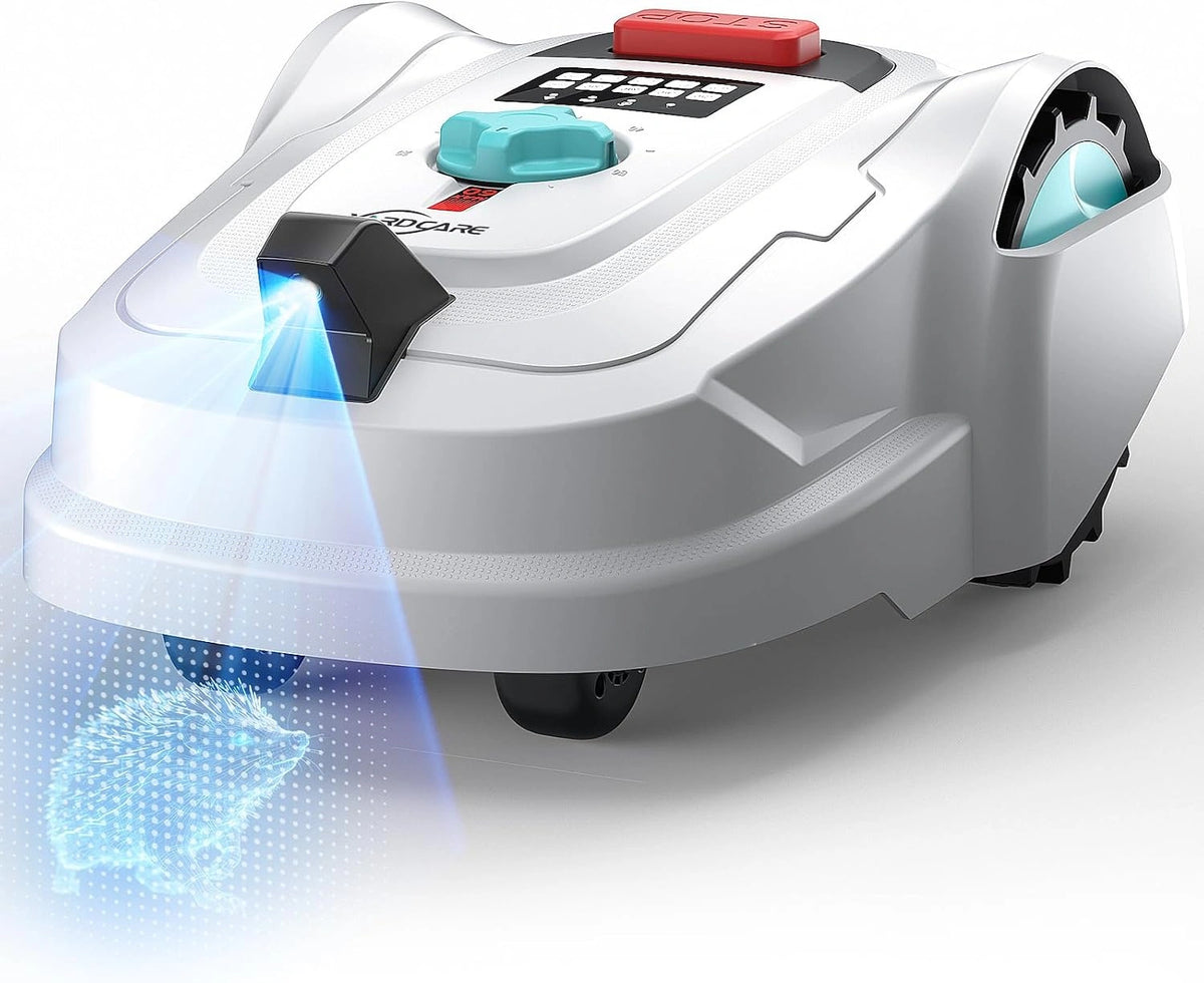 YARDCARE M800Plus Robotmaaier zonder omtrek, GPS + 3D-vision, robotmaaier, U-snijmodus, 800 m², automatisch opladen, app, detectie van 150 obstakels