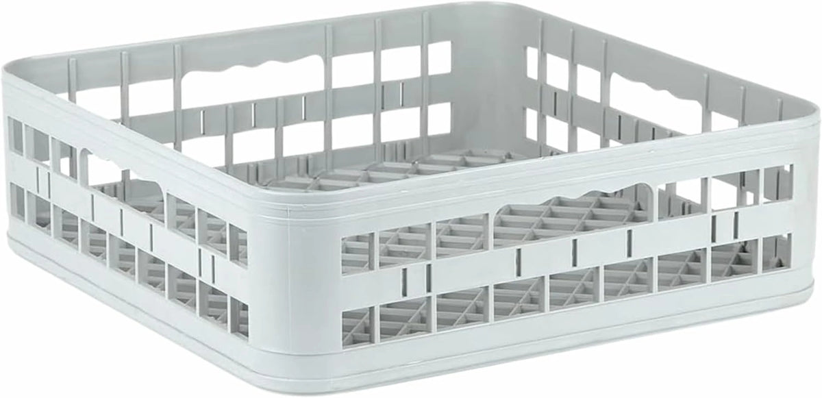 Glazenmand, 40 x 40 x 12 cm, ideaal voor industriële vaatwasser, vaatwassermand van polypropyleen, geschikt voor industriële vaatwassers