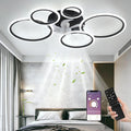 LED-plafondventilator Met Verlichting 145W Plafondlamp Met Ventilator En Afstandsbediening APP 3 Kleurtemperatuur 6 Snelheden Plafondventilator Met