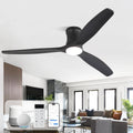 Sofucor 132 cm Smart Massief Houten Plafondventilator met Licht, zilver