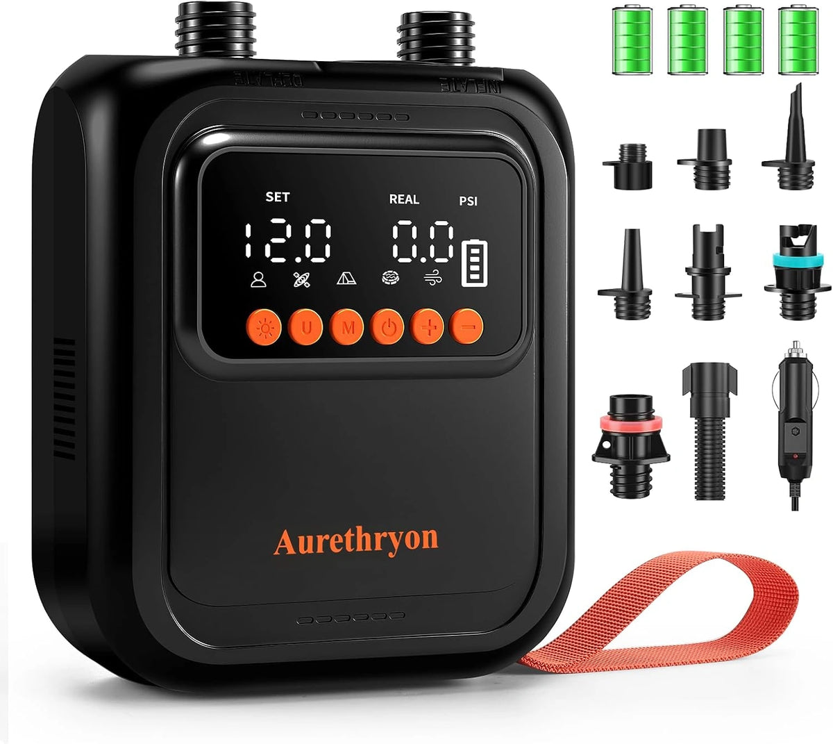 Elektrische peddelboardpomp, draagbaar, oplaadbaar, -20PSI 13500mAh batterij (USB C) SUP-luchtpomp met dubbele fasen inflatie en deflatie