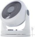 Iris Ohyama Woozoo, Stille, krachtige & draagbare tafelventilator, 33m², Reikwijdte 13m, Oscillatie, Verticaal kantelen, Woonkamer, Woozoo PCF-HM23