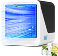 Mobiele airconditioner, 3-in-1 USB-luchtkoeler, stil, ventilator met water, 500 ml, 3 snelheden, licht 7 kleuren