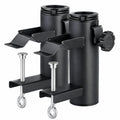 Royal Gardineer Sonnenschirmhalter Set: Stabiler Stahlhalter für Geländer bis 70 mm, passend für Schirme bis Ø 50 mm