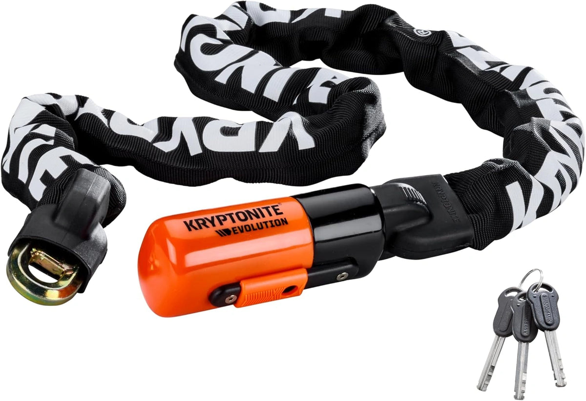 Kryptonite Evolution 1012 Geïntegreerde ketting, fietsslot, veiligheidsniveau 8/10, compact, robuust en veilig voor alle fietsen en cargo's