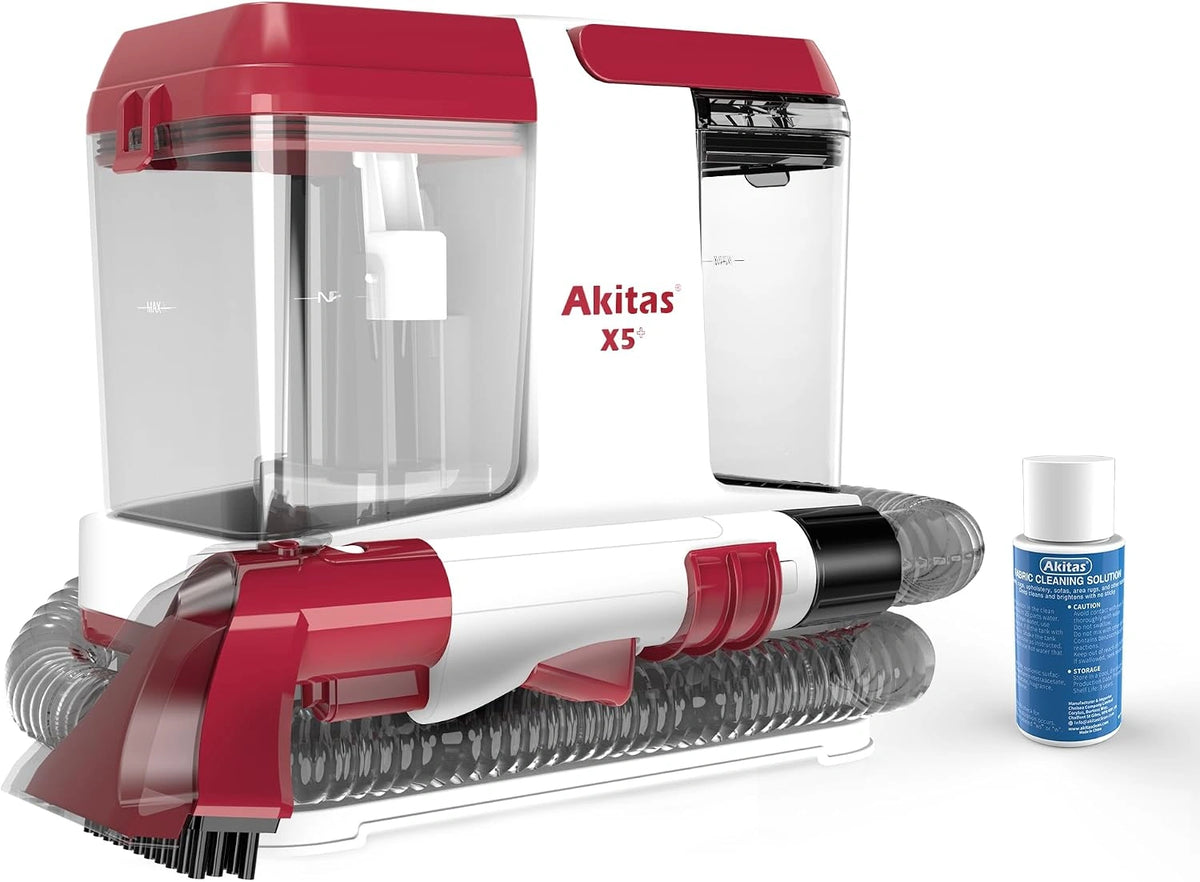 Akitas X5 Vlekkenreiniger, Draagbare Waszuiger met Zelfreiniging, Dubbele Watertanks, Lichtgewicht Handontwerp, voor Huisdiervlekken