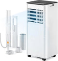 EUHOMY Draagbare airconditioning, 10.000 BTU, draagbare 4-in-1 AC-eenheid tot 450 vierkante voet, 4 klimaatmodi met koeling, ventilator