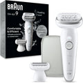 Braun Silk·épil 9 9-041 Epilator met draaibare kop voor eenvoudige ontharing, gebruik droog en nat, zachte huid, duurzaam