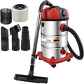 STAHLMANN VAC3300 Industriële stofzuiger, nat-/droogzuiger, 30 liter tank, geïntegreerd stopcontact, krachtige 3300 W, met en zonder zak