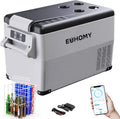 EUHOMY Compressor-koelbox, 30,6 liter, 12 V/24 V DC, koel-vriescombinatie (-20 °C ~ 20 °C) met app en lcd-scherm
