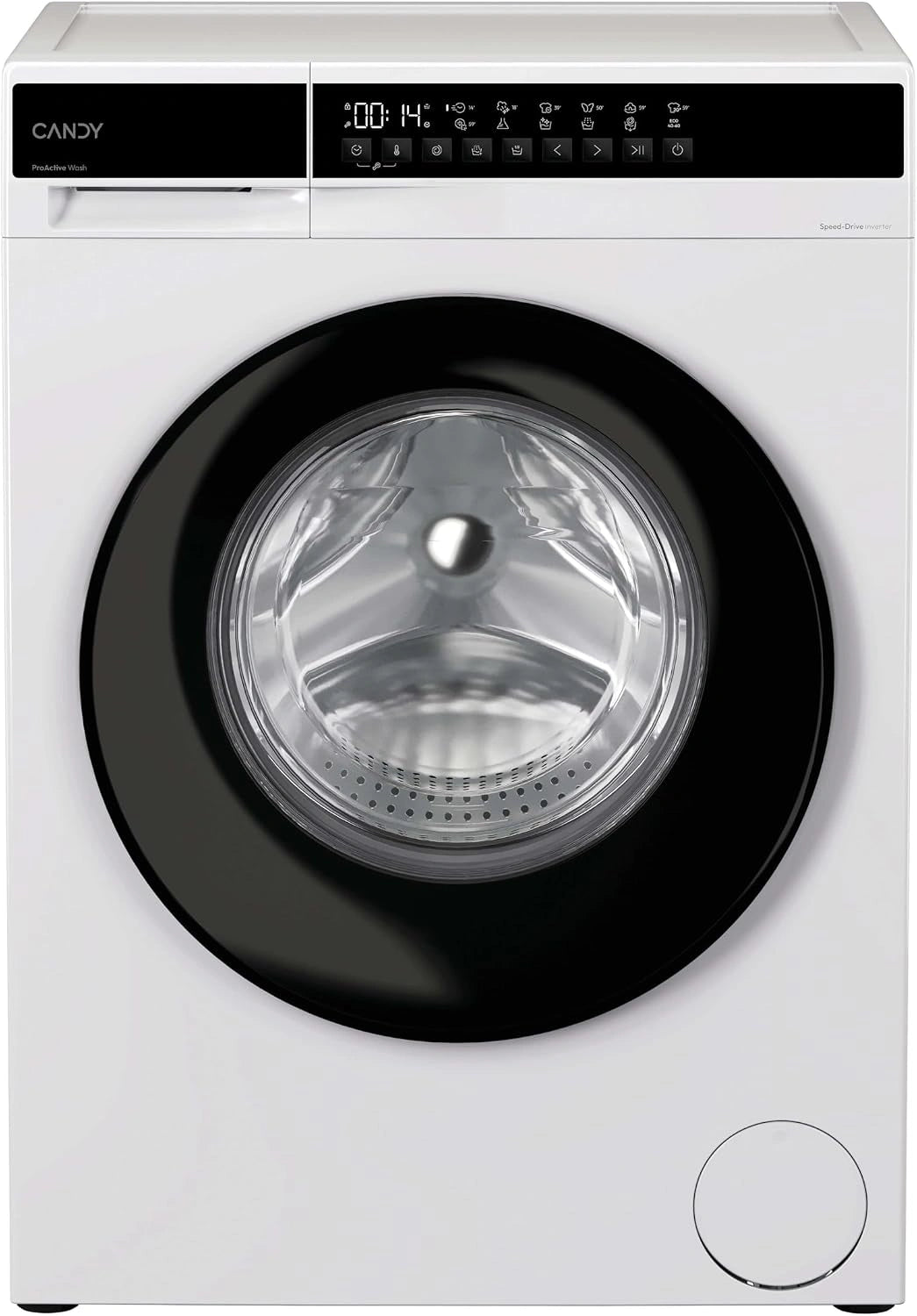 CANDY, Wasmachine patrijspoort, wasmachine 7 kg/1200 omw/min, energieklasse A, meerdere programma's, zuinige werking, wit, 85 x 60 x 47 cm