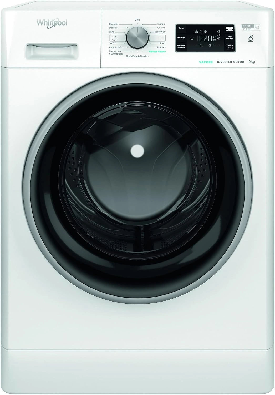 Whirlpool FFB 948 EX BSV IT Wasmachine, 9 kg, gratis installatie, voorlader, centrifugerental 1400 omwentelingen per minuut, breedte 59,5 cm