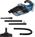 Bosch Professional 18V System accuhandstofzuiger GAS 18V-1 met afzuigbuis, spleetzuigmond, tapijtzuigmond, reservoirinhoud 1 liter
