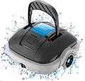Wybot batterij-zwembadrobot, 100 minuten autonome zwembadstofzuiger, automatisch parkeren, twee waterinlaten