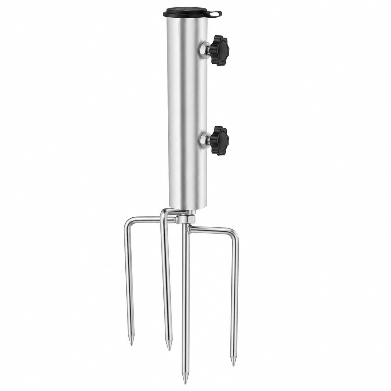 JOYSKY Stabiler Sonnenschirmhalter mit Erdspieß, Abnehmbar für Strand und Garten