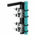Flexibler Edelstahl-Sonnenschirmhalter für Balkongeländer, 2er-Set