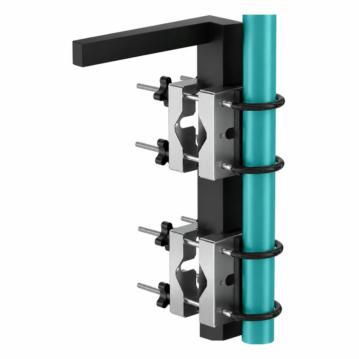 Flexibler Edelstahl-Sonnenschirmhalter für Balkongeländer, 2er-Set