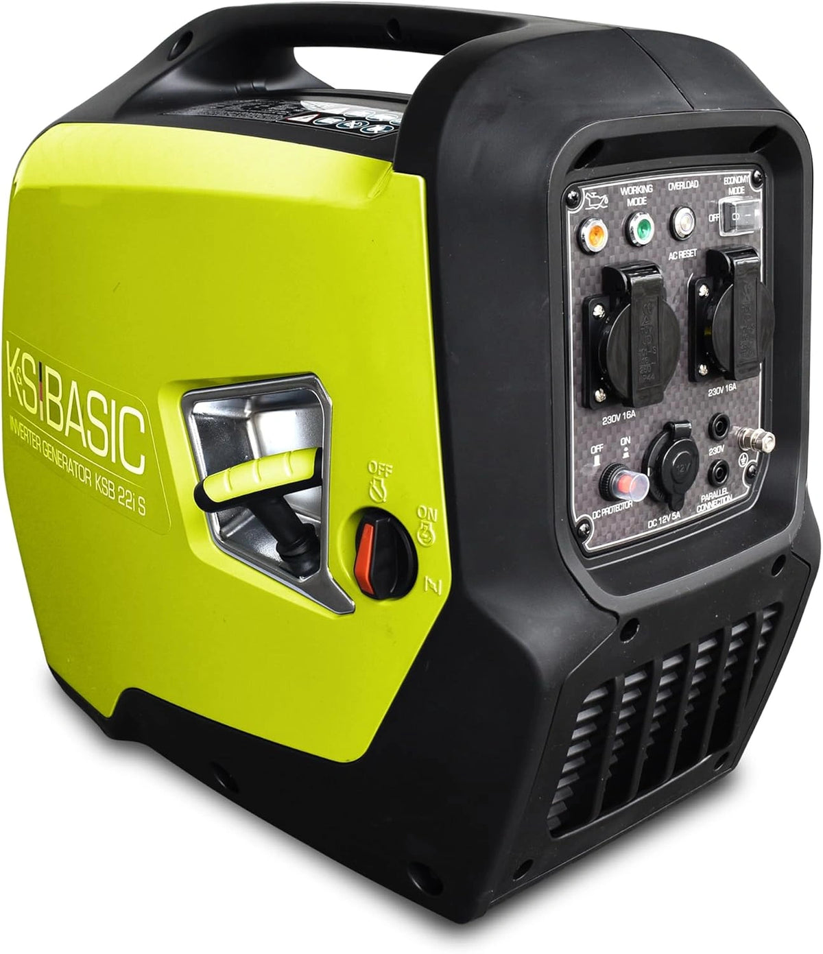 KSB 21i S Inverter-generator, 2000 W, noodgenerator voor gevoelige stroomverbruikers, Euro 5 motor, beschermingstype IP23M noodsituatie, stil, wit