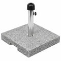 Mendler Granit Sonnenschirmständer HWC-F92, Quadratisch, 23kg, Grau