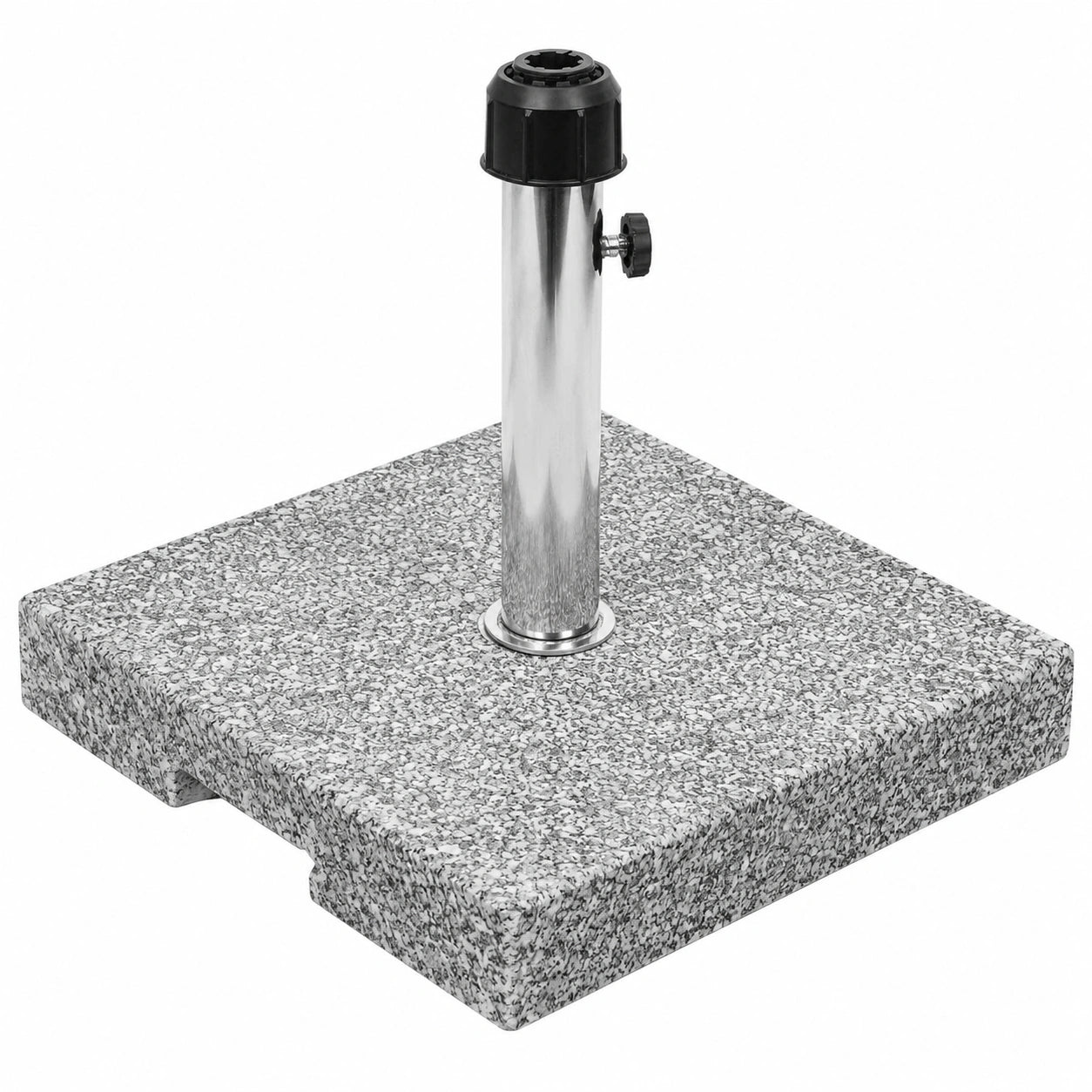 Mendler Granit Sonnenschirmständer HWC-F92, Quadratisch, 23kg, Grau