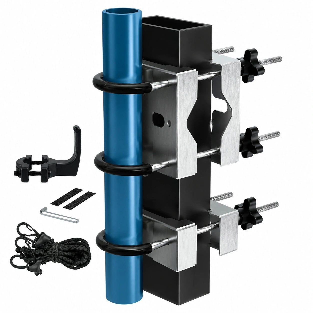 Edelstahl Balkonschirmhalter Set mit Windsicherung