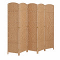Naturholz Paravent - 6-teilig, 170 x 240 cm, Faltbar & Stilvoll